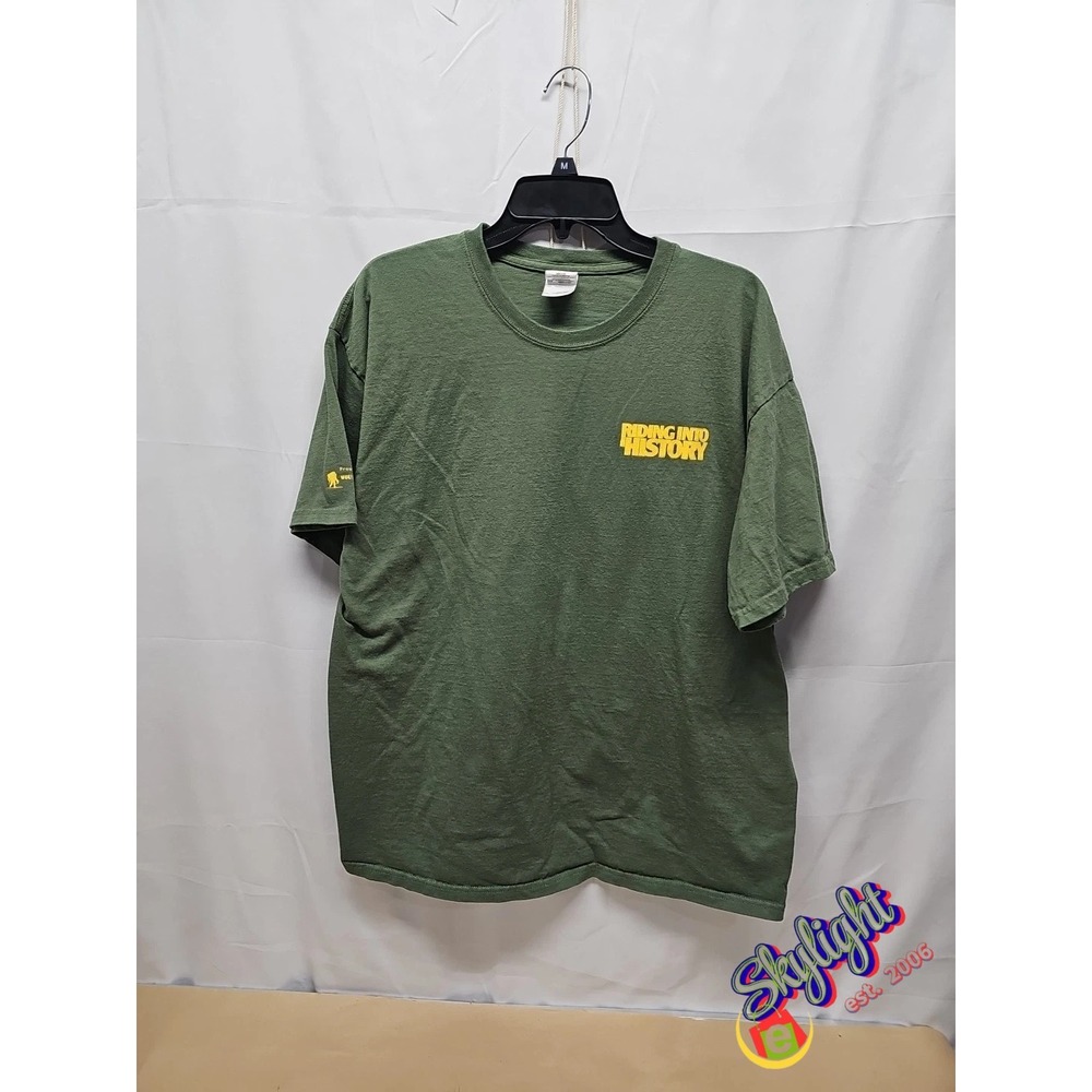 Gildan Mens Vtg 13th Annual Riding History 2012 T-Shirt Motorcycle Rally Size Xl